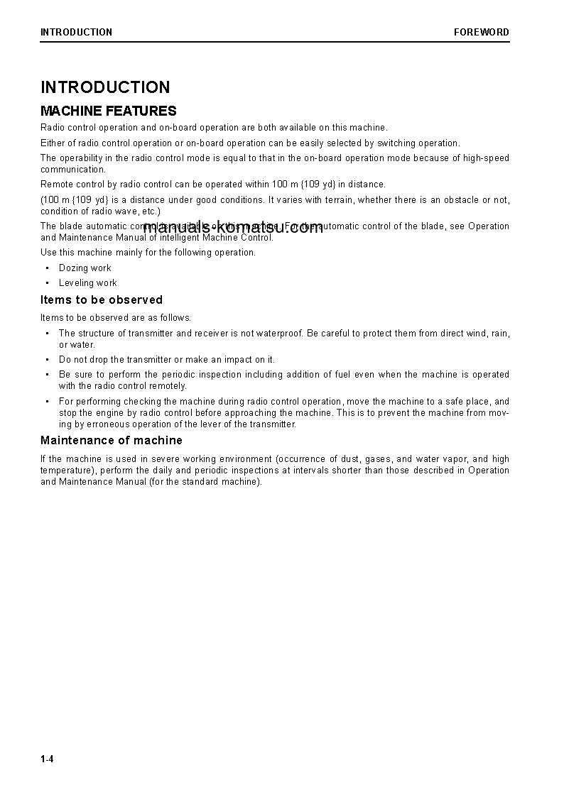 Protected: D65PXI-18(JPN)-RADIO CONTROL SPEC. S/N 90023-UP Operation manual (English)