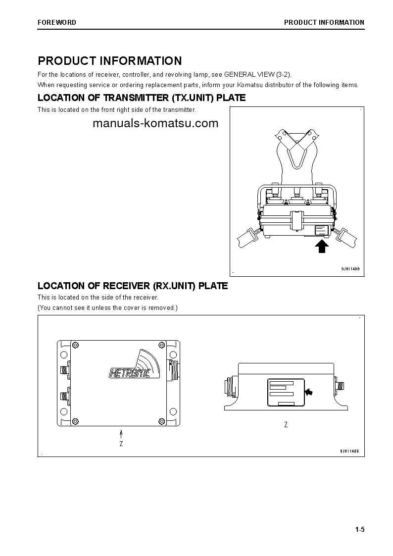 Protected: D65PXI-18(JPN)-RADIO CONTROL SPEC. S/N 90023-UP Operation manual (English)