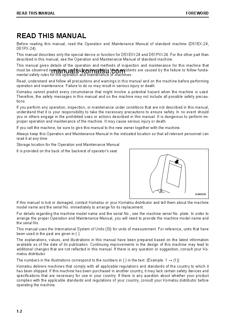 Protected: D51EXI-24(JPN) S/N 10001-10596 Operation manual (English)