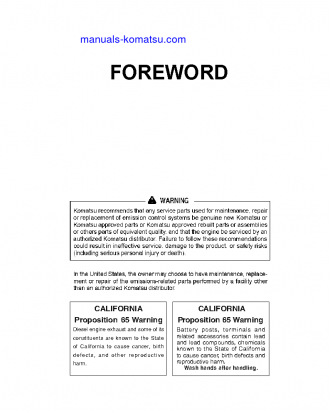 WA200-8(JPN) S/N 85001-85486 Operation manual (English)