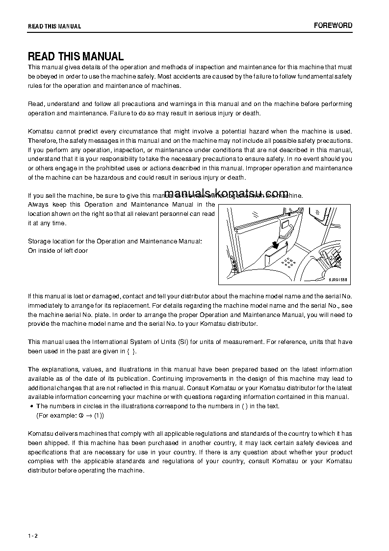 Protected: HD405-7(JPN) S/N 8016-UP Operation manual (English)