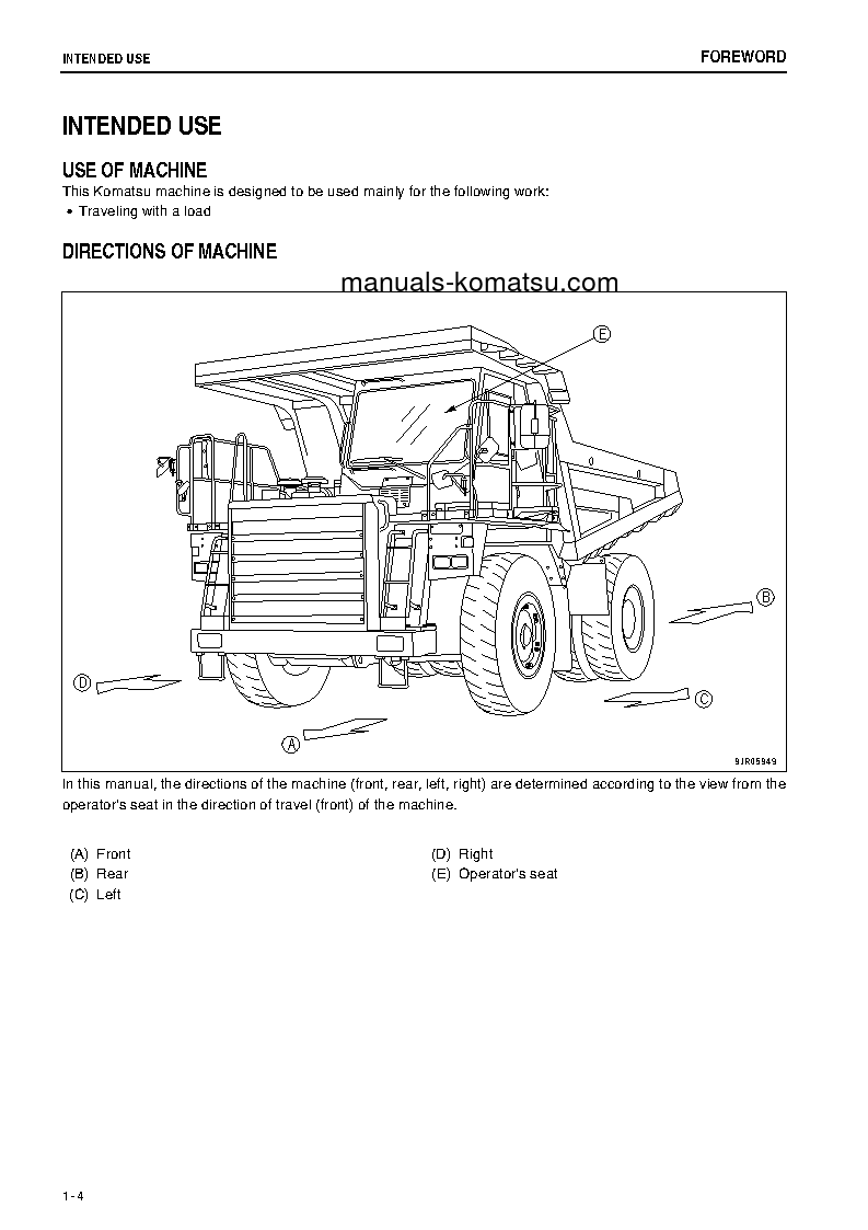 Protected: HD405-7(JPN) S/N 8016-UP Operation manual (English)
