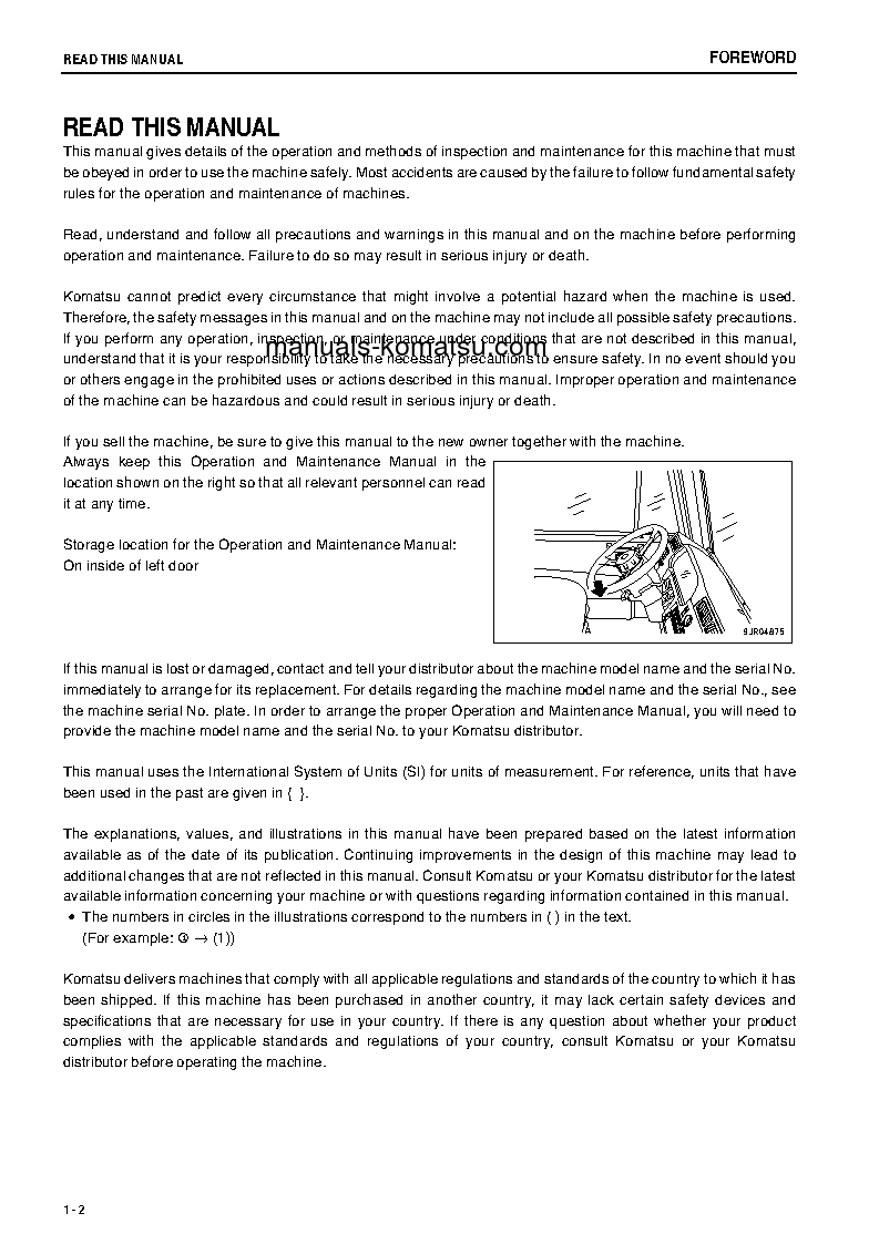 Protected: HD465-7(JPN)-E0 S/N 11372-11495 Operation manual (English)