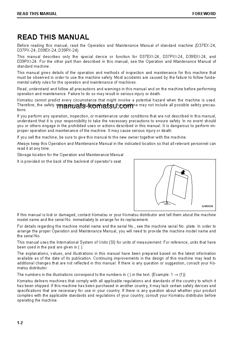 Protected: D39PXI-24(JPN) S/N 96159-UP Operation manual (English)