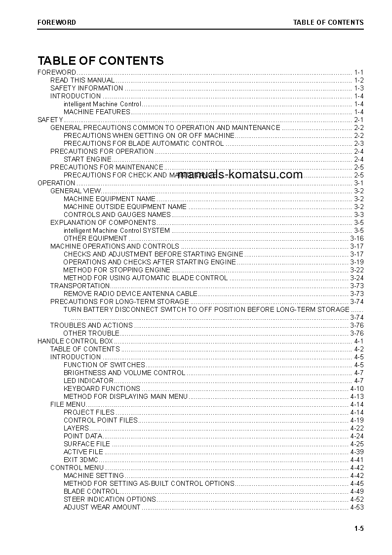 Protected: D51PXI-24(JPN) S/N 10597-10678 Operation manual (English)