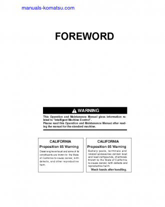 D61EXI-24(JPN) S/N 40868-40903 Operation manual (English)