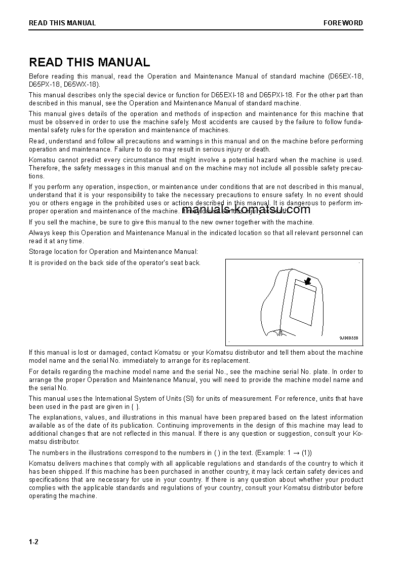 Protected: D65EXI-18(JPN) S/N 91448-91608 Operation manual (English)