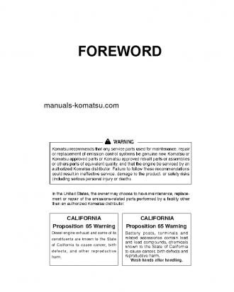 WA480-8(JPN) S/N 100001-100544 Operation manual (English)