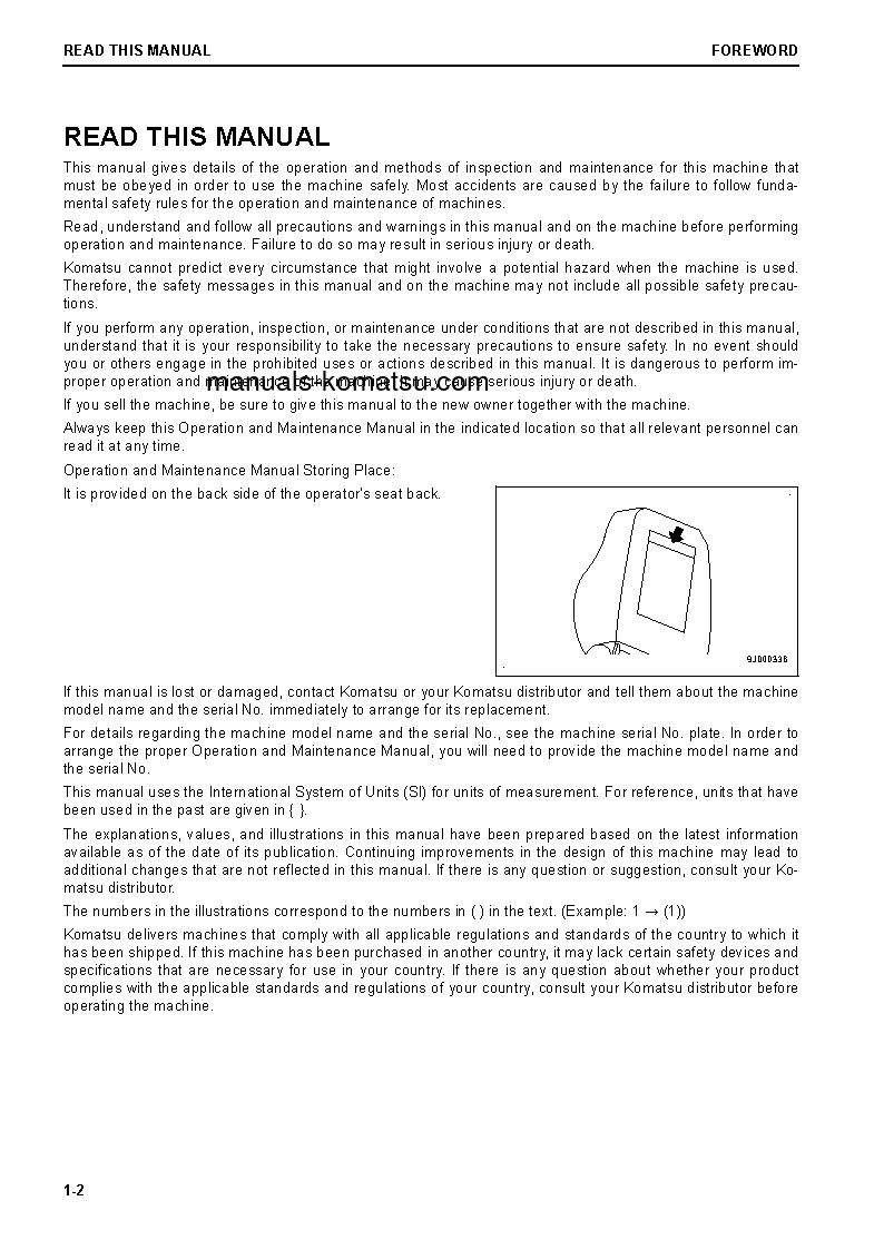 Protected: D65EX-18(JPN) S/N 91310-UP Operation manual (English)