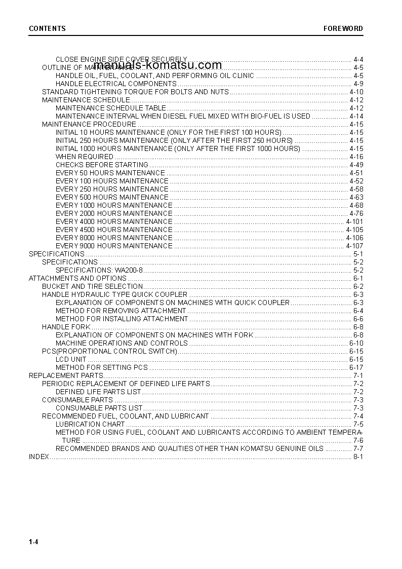 Protected: WA200-8(JPN) S/N 85487-UP Operation manual (English)