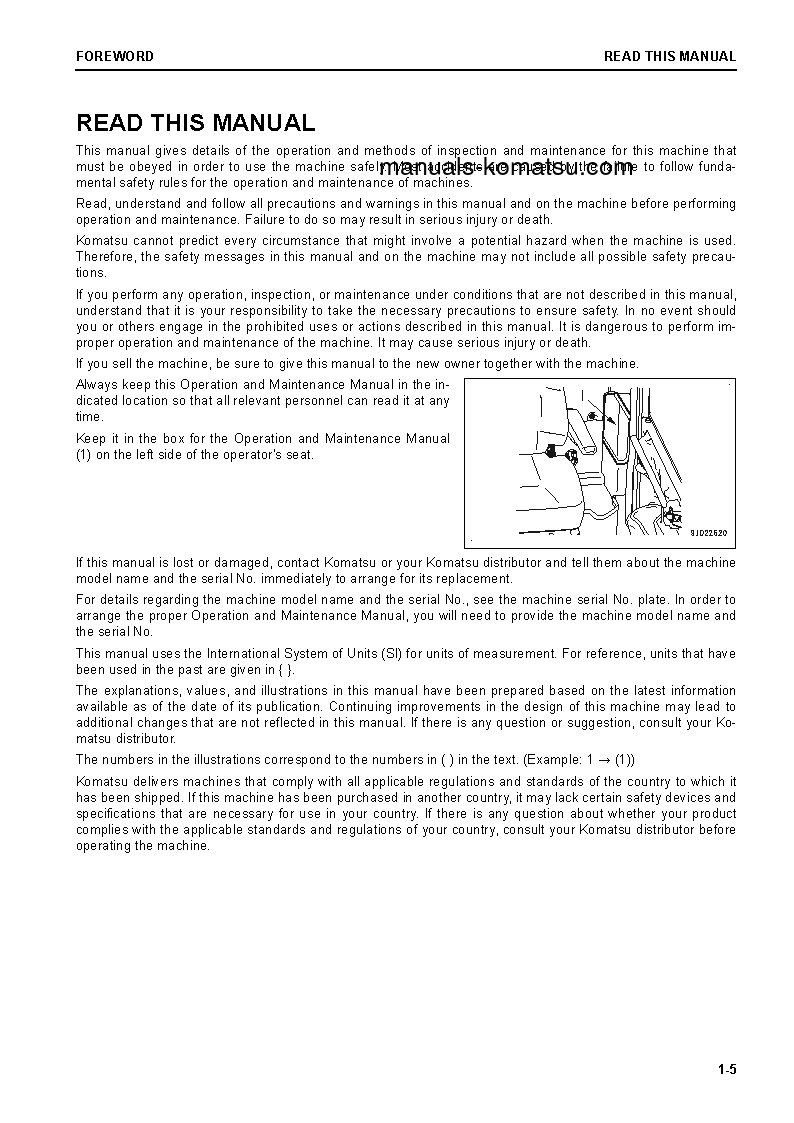 Protected: WA320-8(JPN) S/N 85601-86096 Operation manual (English)