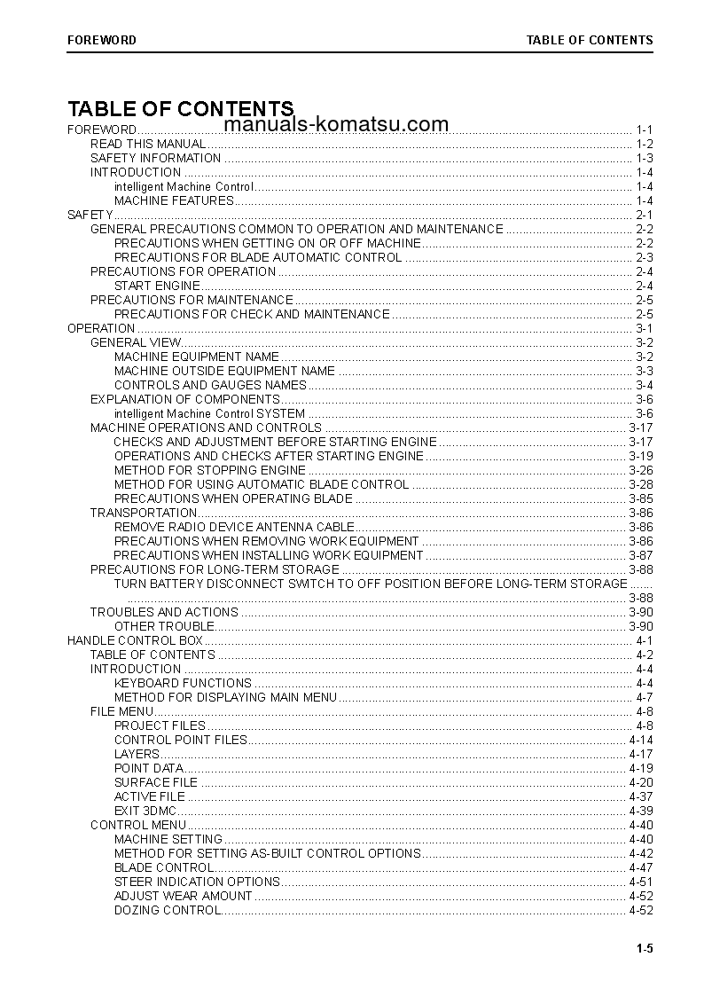 Protected: D65EXI-18(JPN) S/N 91310-91447 Operation manual (English)