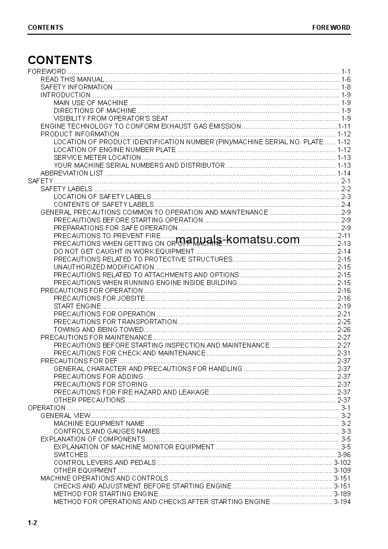 Protected: D37PX-24(JPN) S/N 85142-UP Operation manual (English)