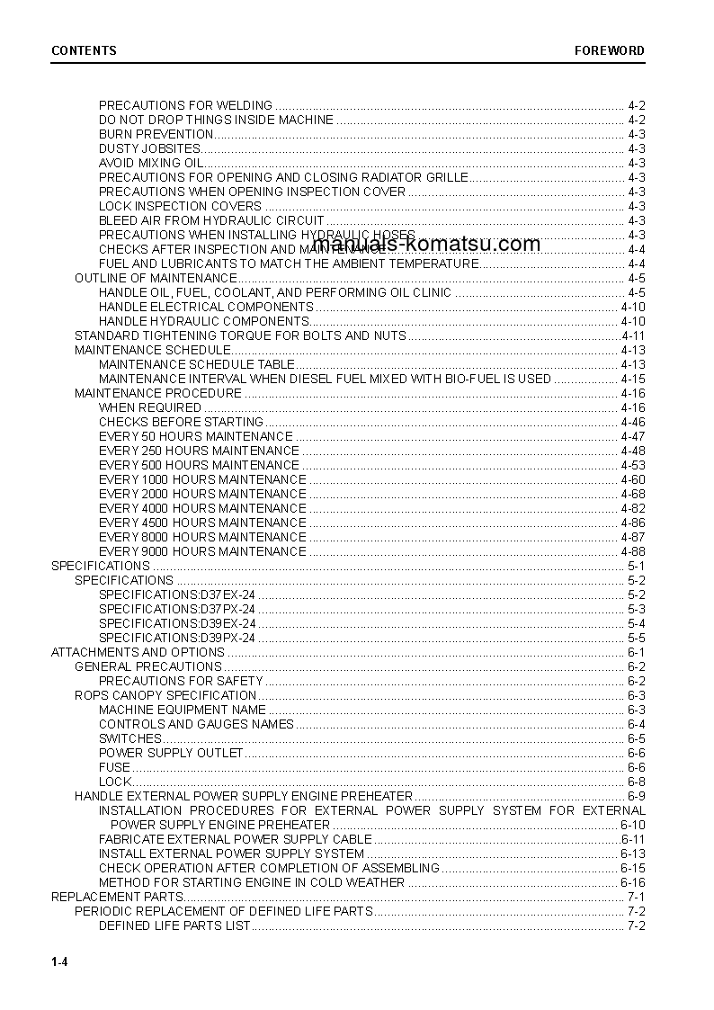 Protected: D37PX-24(JPN) S/N 85142-UP Operation manual (English)