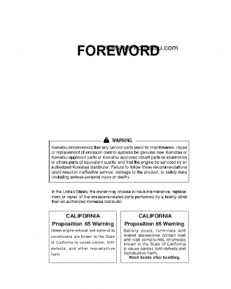 D65PX-18(JPN) S/N 90843-90996 Operation manual (English)