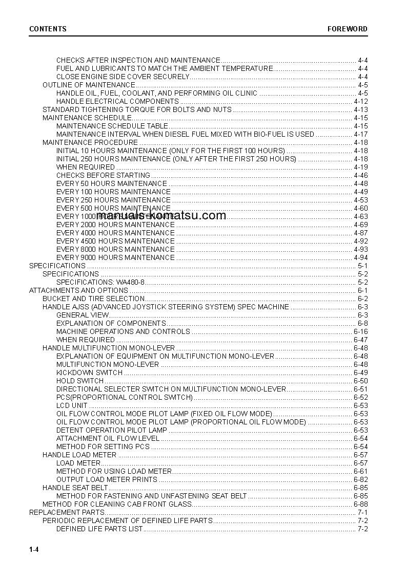 Protected: WA480-8(JPN) S/N 100545-UP Operation manual (English)