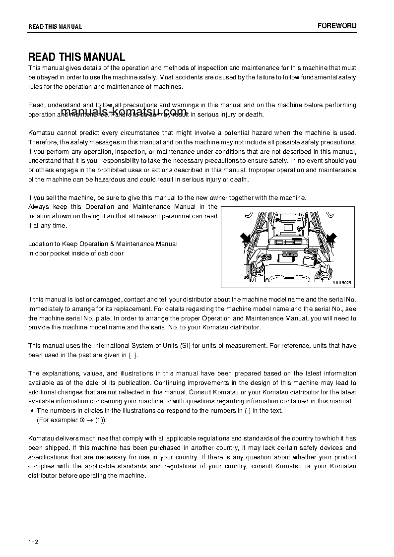 Protected: D375A-6(JPN)-ONE-WAY STEERING LEVER S/N 60534-UP Operation manual (English)