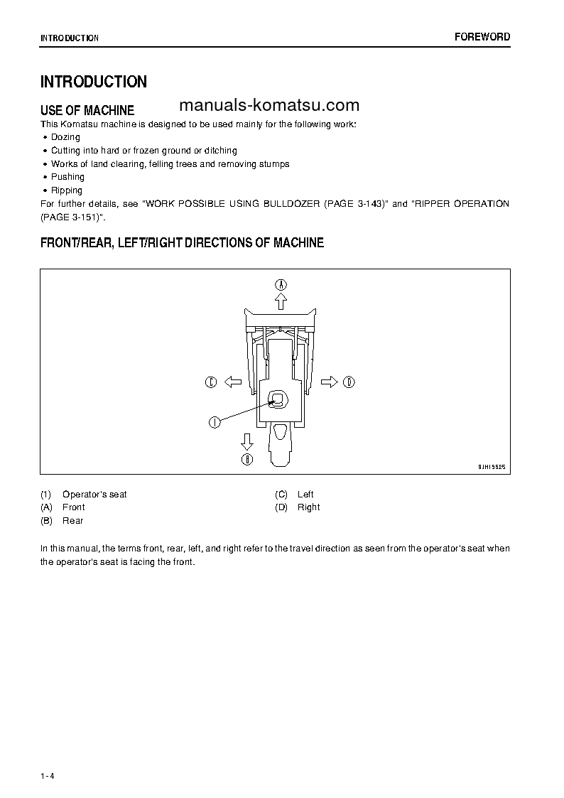 Protected: D475A-5(JPN)-E0, ONE-WAY STEERING LEVER S/N 30520-UP Operation manual (English)