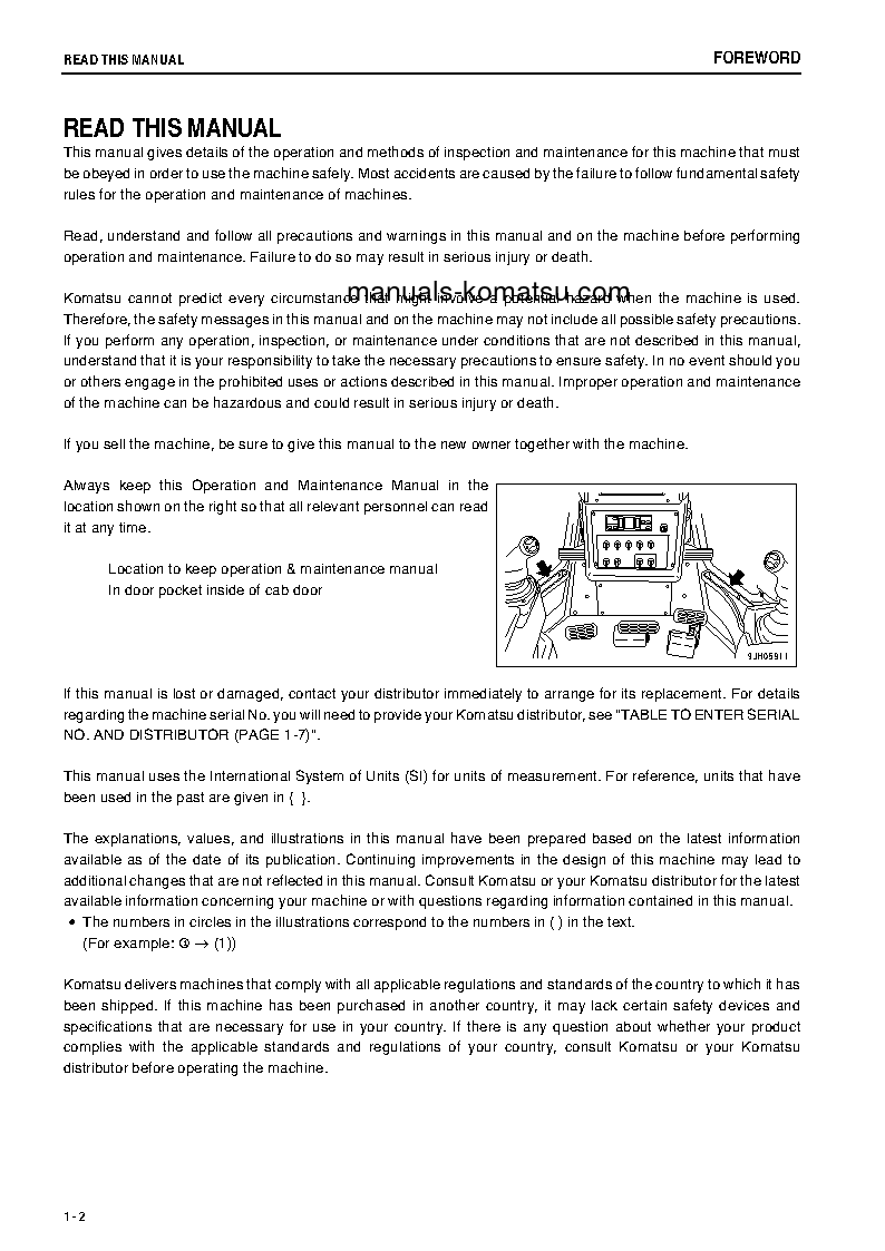 Protected: D475ASD-5(JPN)-E0, SUPER DOZER S/N 30520-UP Operation manual (English)