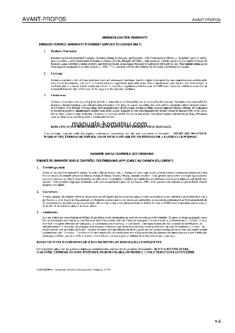 Protected: PC138US-2(JPN) S/N 4501-UP Operation manual (French)