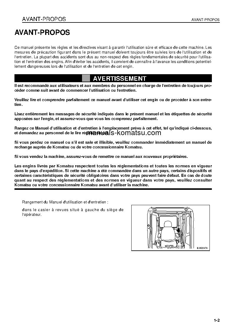 Protected: PC160LC-7(JPN) S/N 10001-UP Operation manual (French)