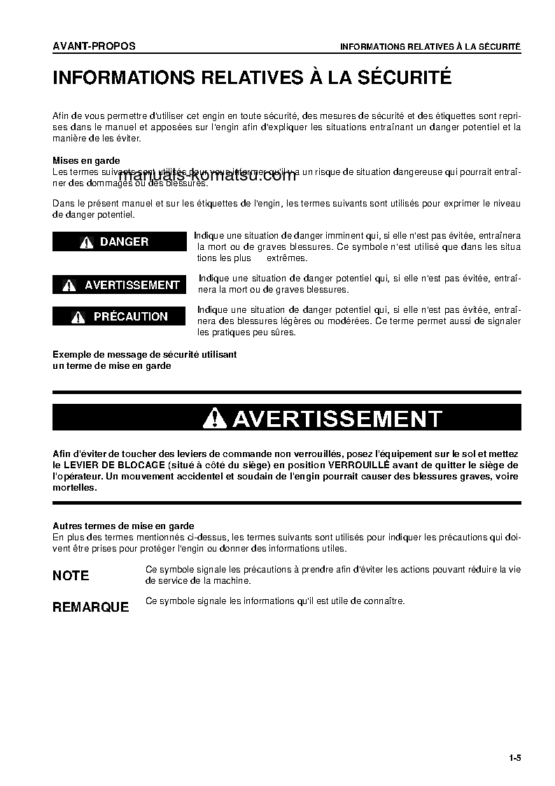 Protected: PC200LC-7(JPN) S/N 250001-UP Operation manual (French)