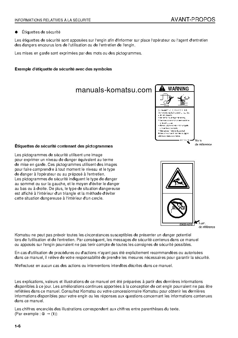 Protected: D85PX-15(JPN) S/N 1109-UP Operation manual (French)