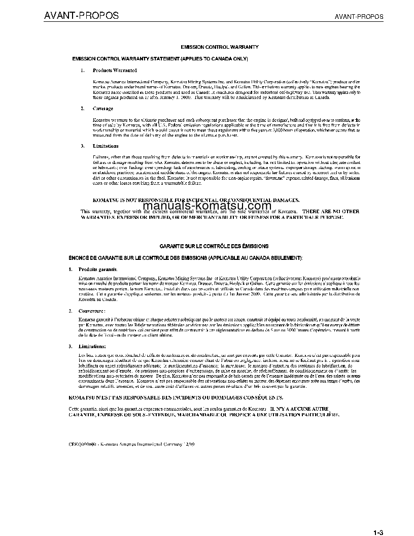 Protected: PC50MR-2(JPN)-NA S/N 5587-UP Operation manual (French)