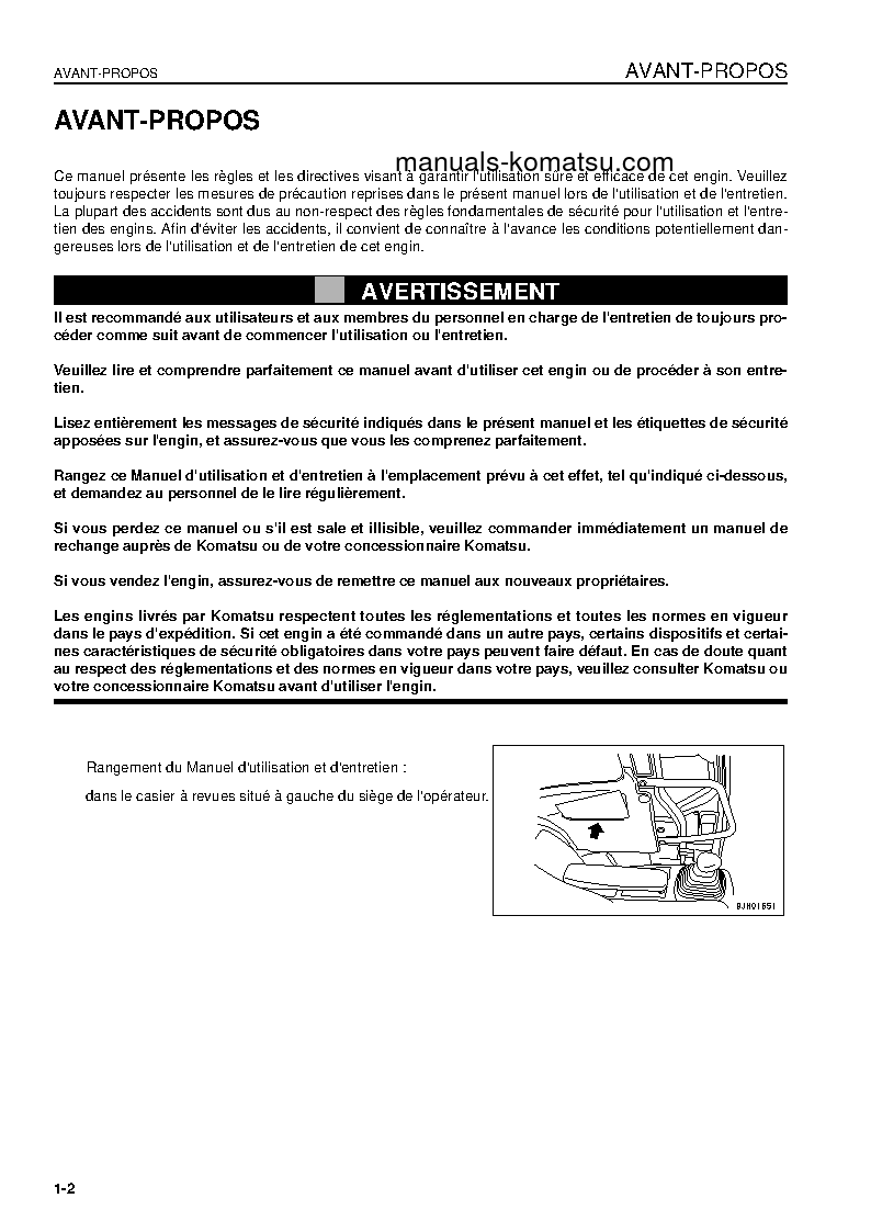 Protected: PC78MR-6(JPN) S/N 1507-UP Operation manual (French)