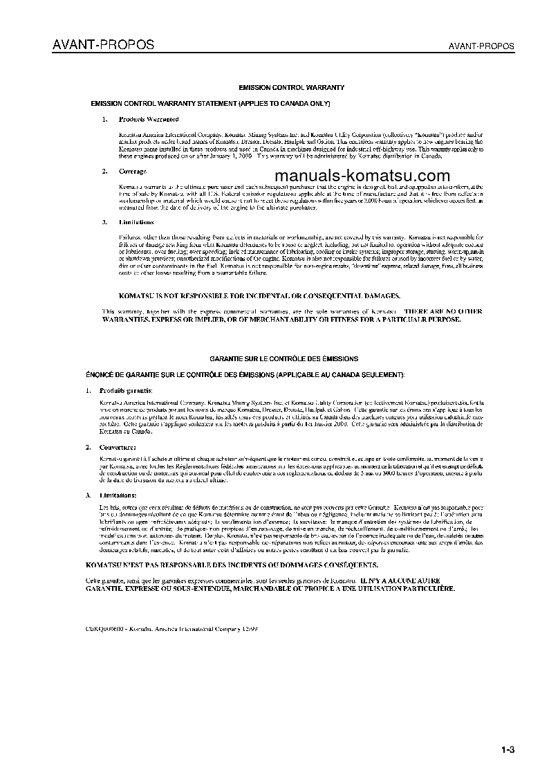 Protected: PC138US-2(JPN) S/N 5421-UP Operation manual (French)