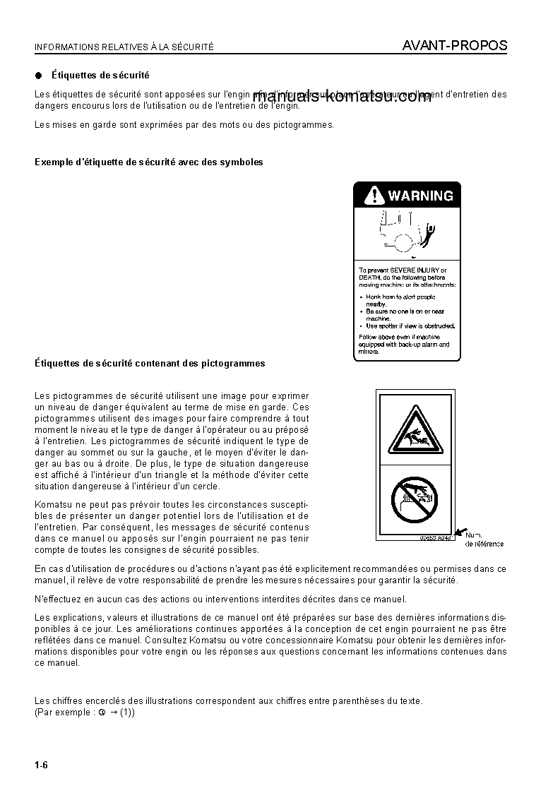 Protected: WA150L-5(JPN) S/N 65001-UP Operation manual (French)