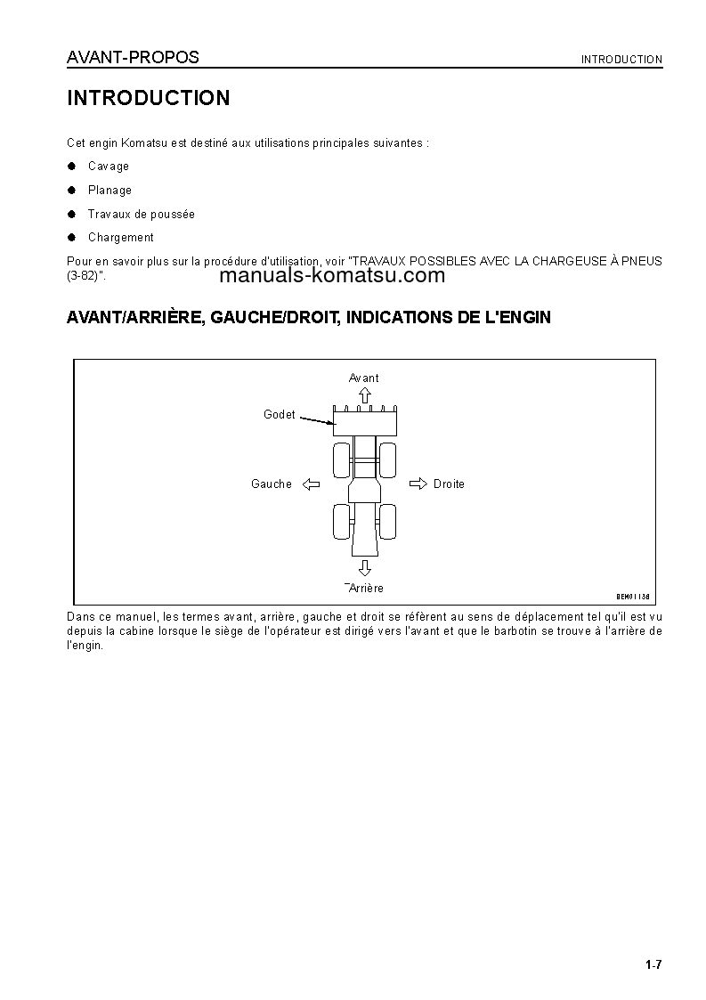 Protected: WA150L-5(JPN) S/N 65001-UP Operation manual (French)