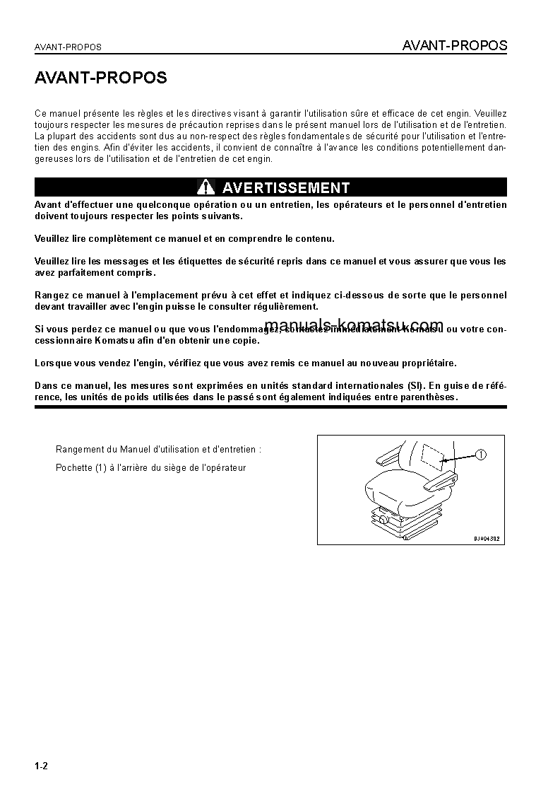 Protected: WA200L-5(JPN) S/N 65001-UP Operation manual (French)
