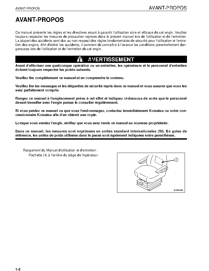 Protected: WA250L-5(JPN) S/N 70025-UP Operation manual (French)