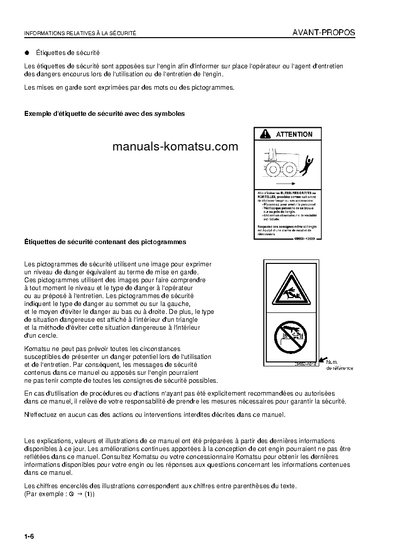 Protected: GD655-3C(JPN)-VH S/N 51001-UP Operation manual (French)