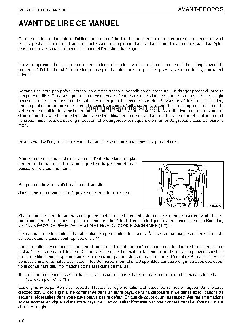 Protected: PC600-8(JPN) S/N 30001-UP Operation manual (French)