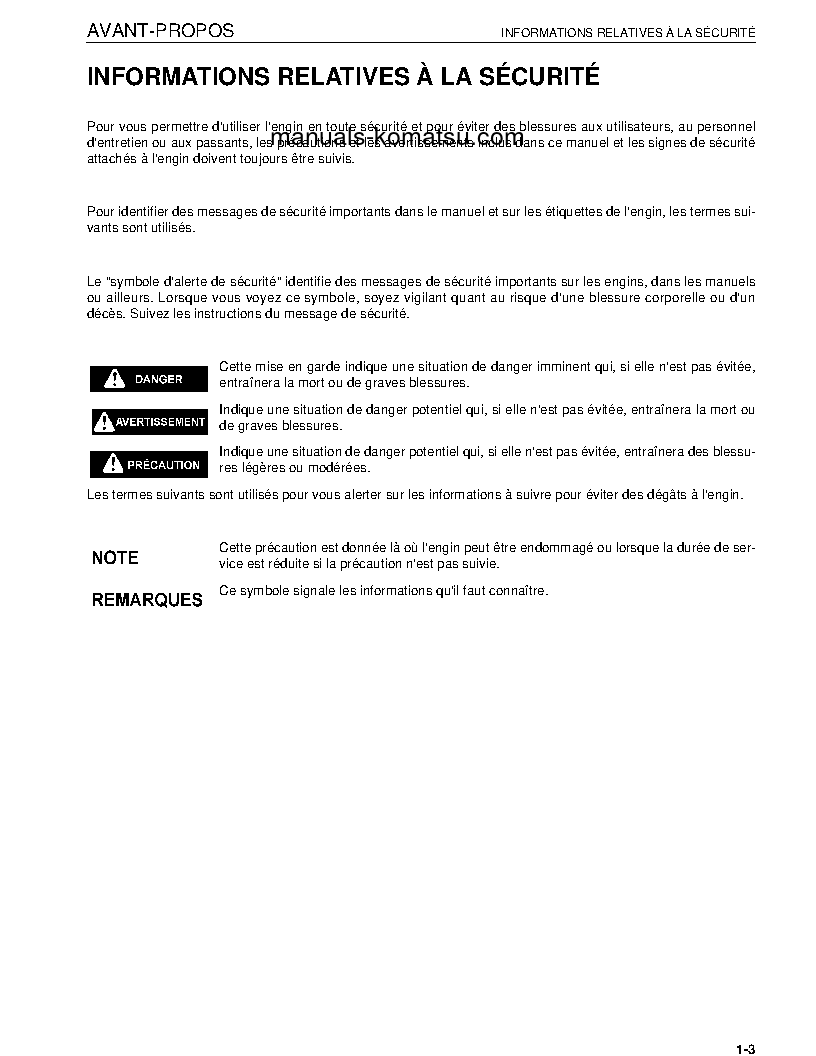 Protected: PC600-8(JPN) S/N 30001-UP Operation manual (French)