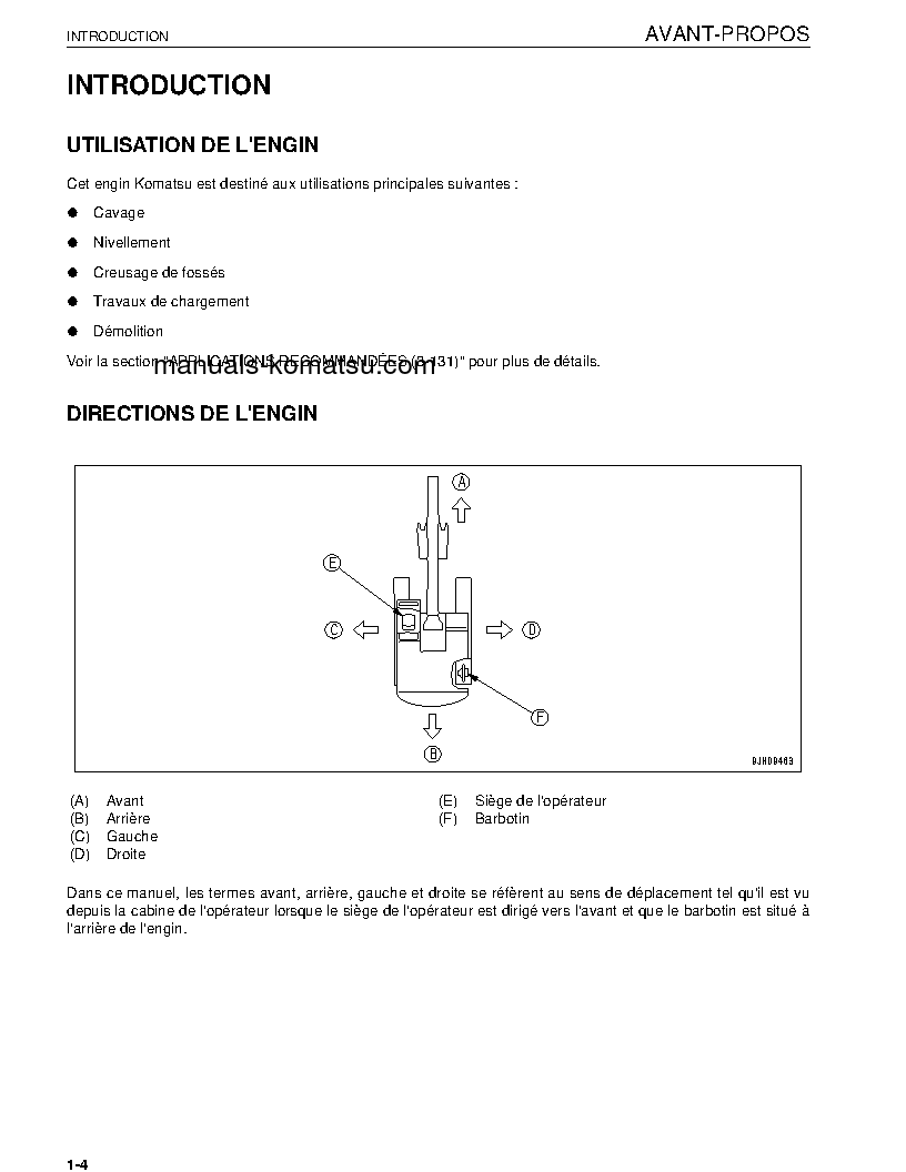 Protected: PC600-8(JPN) S/N 30001-UP Operation manual (French)