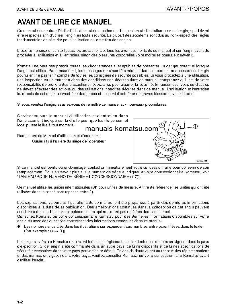 Protected: WA500-6(JPN) S/N 55001-UP Operation manual (French)