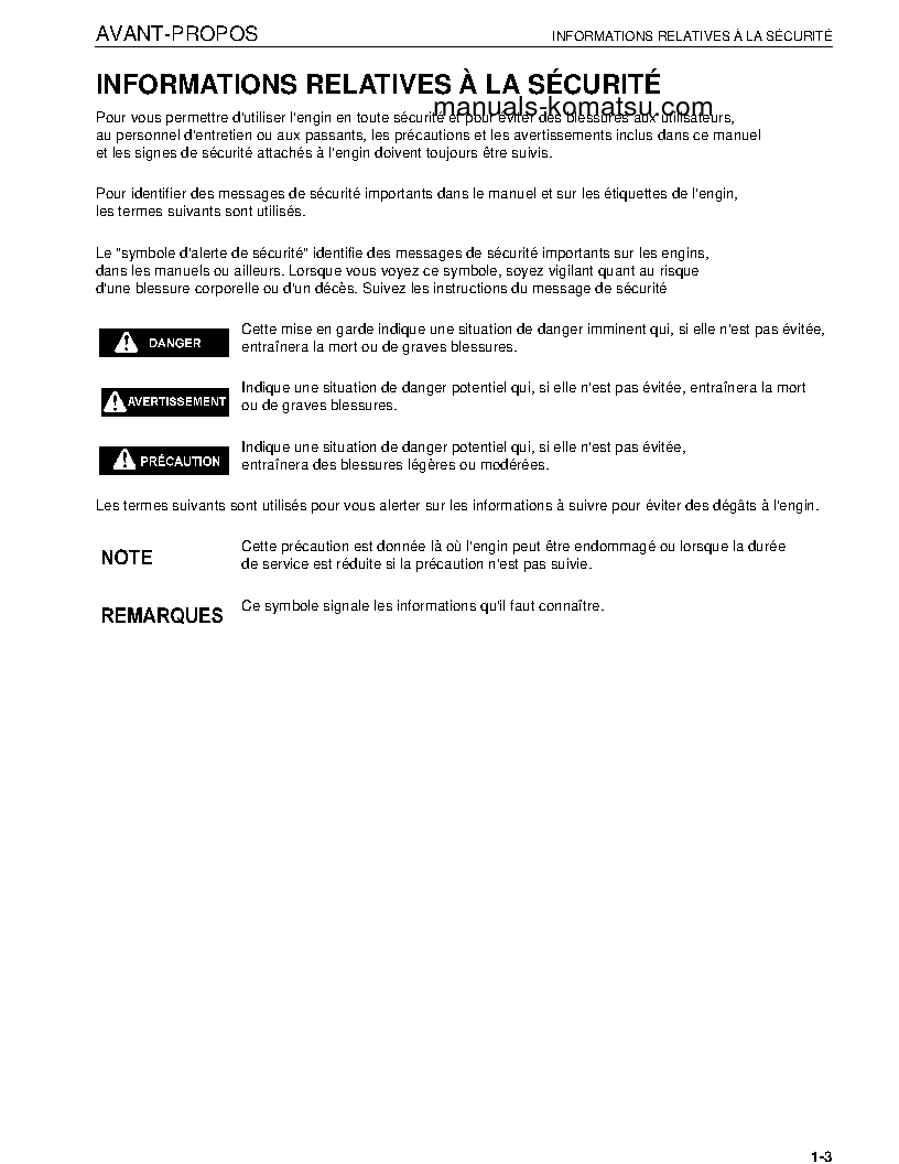 Protected: WA500-6(JPN) S/N 55001-UP Operation manual (French)