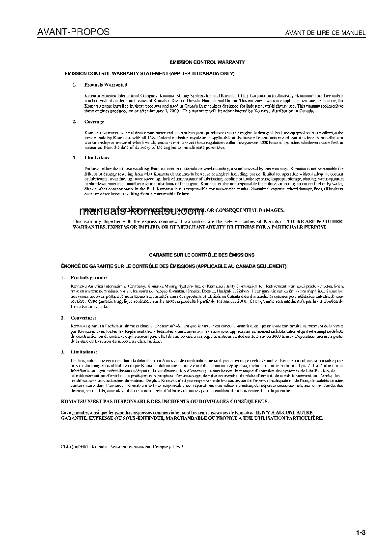 Protected: WA480-6(JPN) S/N 85001-UP Operation manual (French)