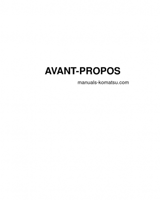 D475A-5(JPN)-E0 S/N 30001-UP Operation manual (French)