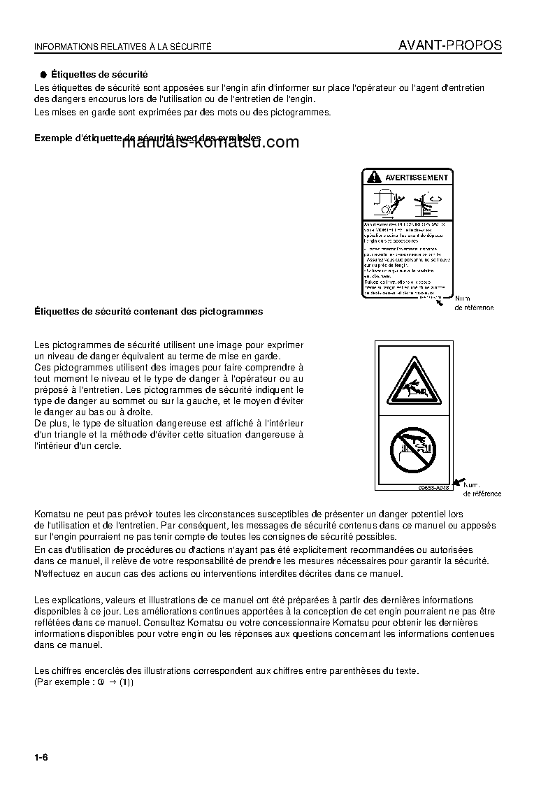 Protected: D475A-5(JPN)-E0 S/N 30001-UP Operation manual (French)