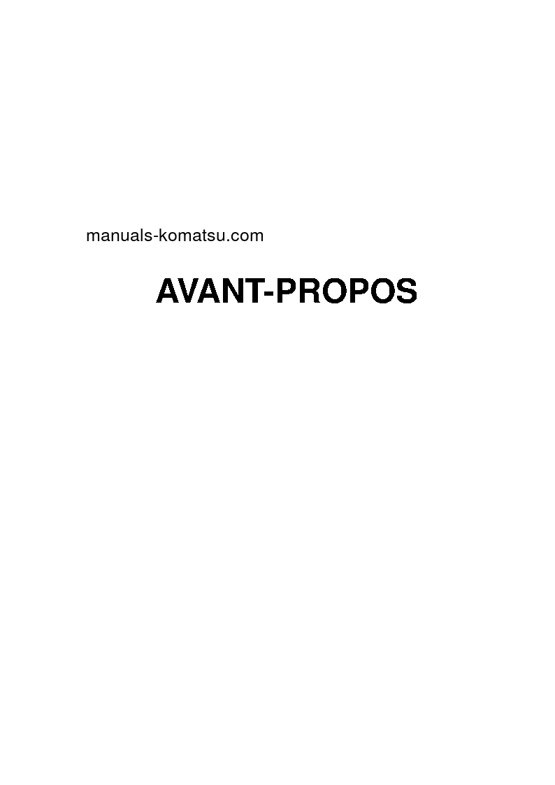 Protected: HD325-7(JPN) S/N 7001-7025 Operation manual (French)