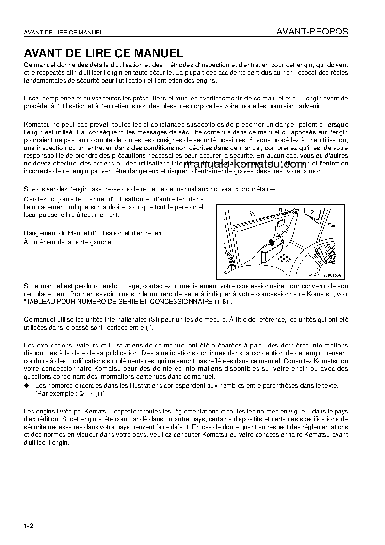 Protected: HD325-7(JPN) S/N 7001-7025 Operation manual (French)