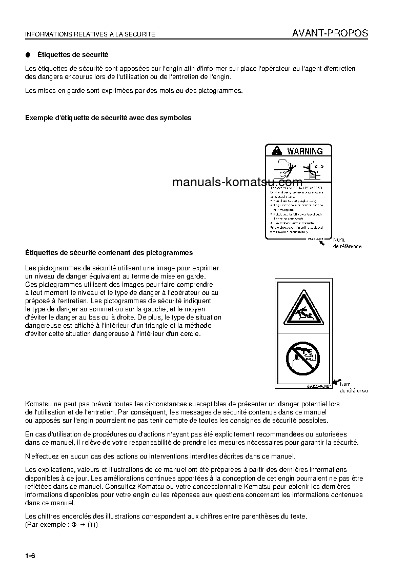 Protected: WA1200-3(JPN) S/N 50057-UP Operation manual (French)