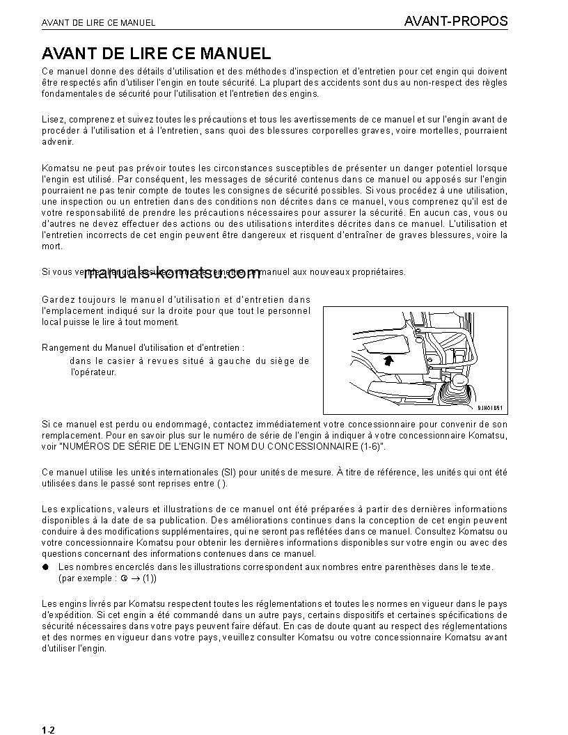 Protected: PC228US-3(JPN)-E0 S/N 40001-UP Operation manual (French)