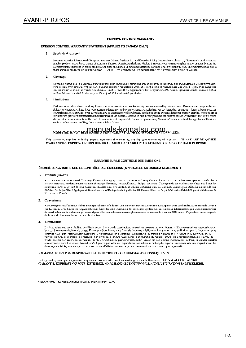 Protected: WA800-3(JPN)-E0 S/N 70001-UP Operation manual (French)