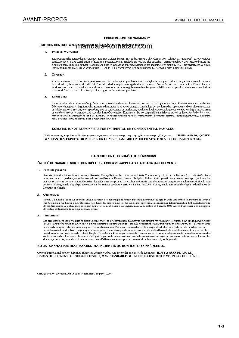 Protected: PC2000-8(JPN)–30C DEGREE S/N 20001-UP Operation manual (French)