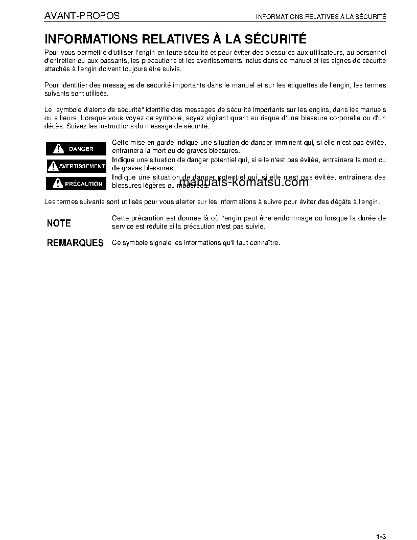 Protected: D475A-5(JPN)-E0 S/N 30071-UP Operation manual (French)